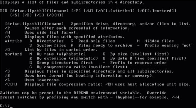 :img Picture of a Command Line Interface, 100%