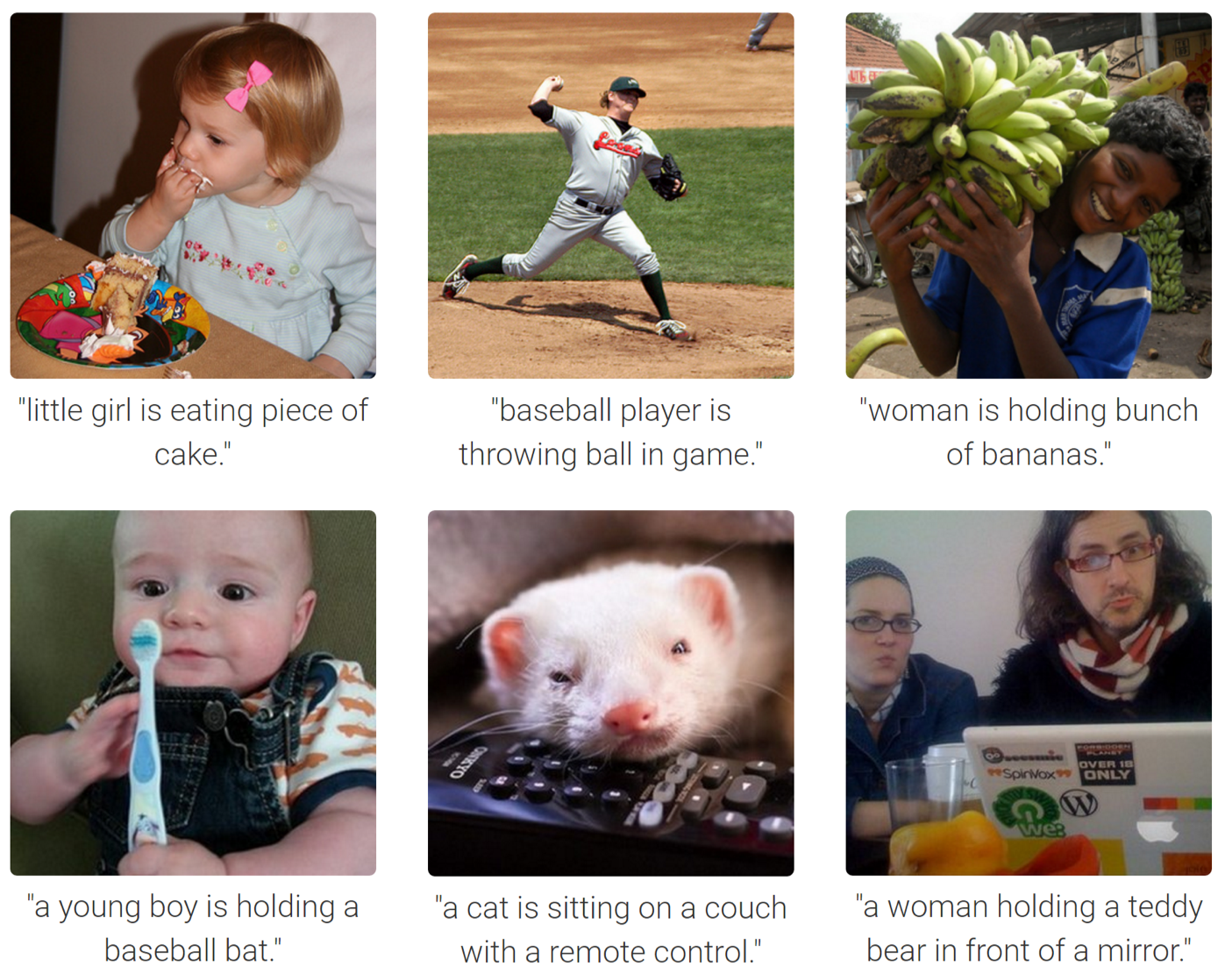 :img Captioning Images. Note the errors, 60%